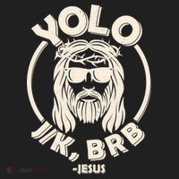 Funny Easter YOLO JK BRB Jesus Women's Sweatshirt thumb 2