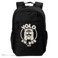 Funny Easter YOLO JK BRB Jesus Backpack thumb 0