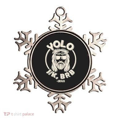 Funny Easter YOLO JK BRB Jesus Ornament
