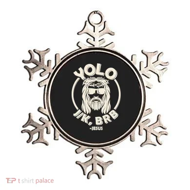 Funny Easter YOLO JK BRB Jesus Ornament