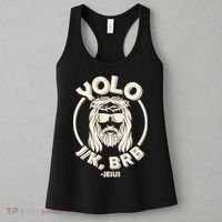 Funny Easter YOLO JK BRB Jesus Women's Tank Top thumb 3