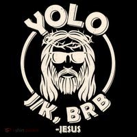 Funny Easter YOLO JK BRB Jesus Women's Tank Top thumb 5