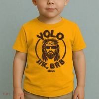 Funny Easter YOLO JK BRB Jesus Toddler T-Shirt thumb 2