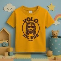Funny Easter YOLO JK BRB Jesus Toddler T-Shirt thumb 3