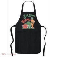 funny Eat your Veggies retro 90s style Vegetable Apron thumb 0
