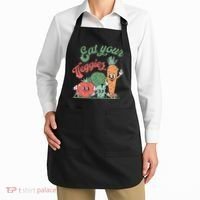 funny Eat your Veggies retro 90s style Vegetable Apron thumb 2