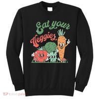 funny Eat your Veggies retro 90s style Vegetable Sweatshirt thumb 0
