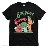 funny Eat your Veggies retro 90s style Vegetable T-Shirt thumb 0