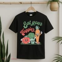funny Eat your Veggies retro 90s style Vegetable T-Shirt thumb 2