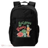 funny Eat your Veggies retro 90s style Vegetable Backpack thumb 0