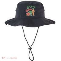 funny Eat your Veggies retro 90s style Vegetable Bucket Hat thumb 0