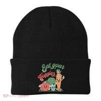 funny Eat your Veggies retro 90s style Vegetable Beanie thumb 0