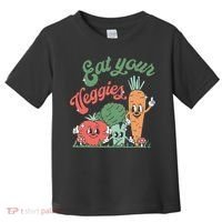 funny Eat your Veggies retro 90s style Vegetable Toddler T-Shirt thumb 0