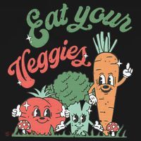 funny Eat your Veggies retro 90s style Vegetable Visor thumb 3