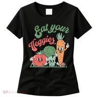 funny Eat your Veggies retro 90s style Vegetable Women's T-Shirt thumb 0