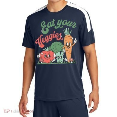 funny Eat your Veggies retro 90s style Vegetable Soccer Jersey