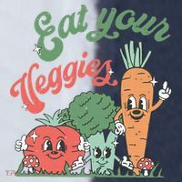 funny Eat your Veggies retro 90s style Vegetable Sport-Tek Competitor United Soccer Jersey thumb 4