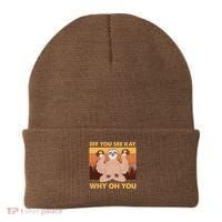 Funny EFF YOU SEE KAY WHY OH YOU Meditating Sloth Beanie thumb 0