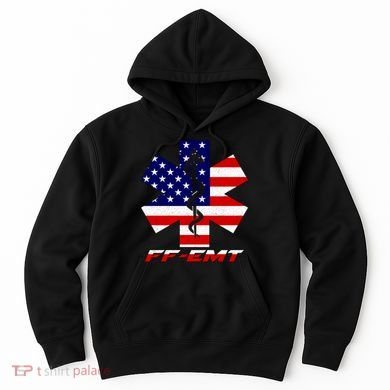 FF-EMT Firefighter Emergency Medical Tech Hoodie
