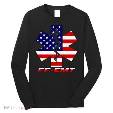 FF-EMT Firefighter Emergency Medical Tech Long Sleeve Shirt