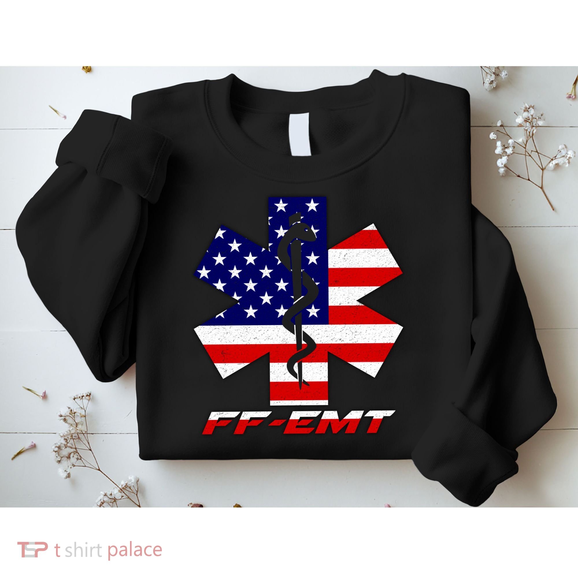 FF-EMT Firefighter Emergency Medical Tech Sweatshirt