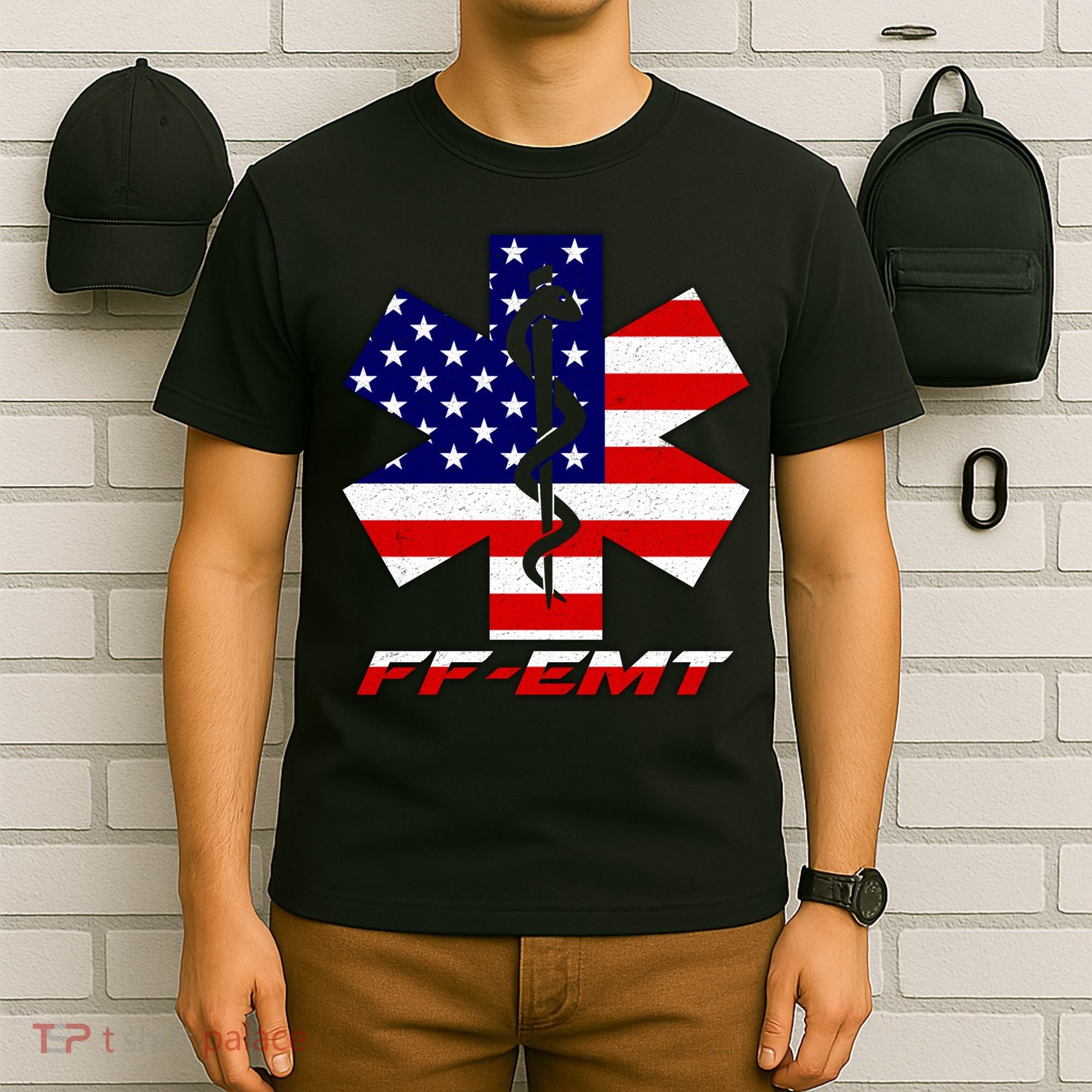 FF-EMT Firefighter Emergency Medical Tech T-Shirt