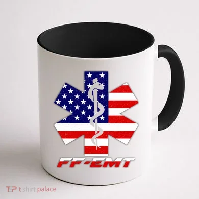 FF-EMT Firefighter Emergency Medical Tech Coffee Mug back