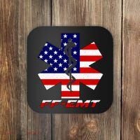 FF-EMT Firefighter Emergency Medical Tech Coaster thumb 0
