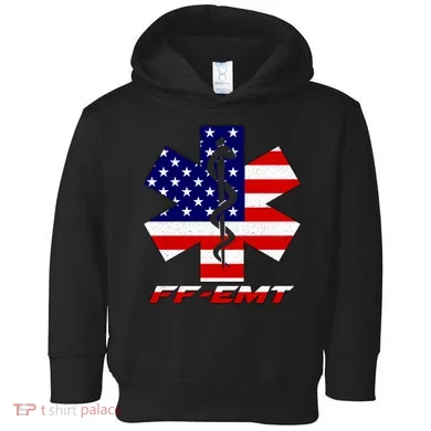 FF-EMT Firefighter Emergency Medical Tech Toddler Hoodie