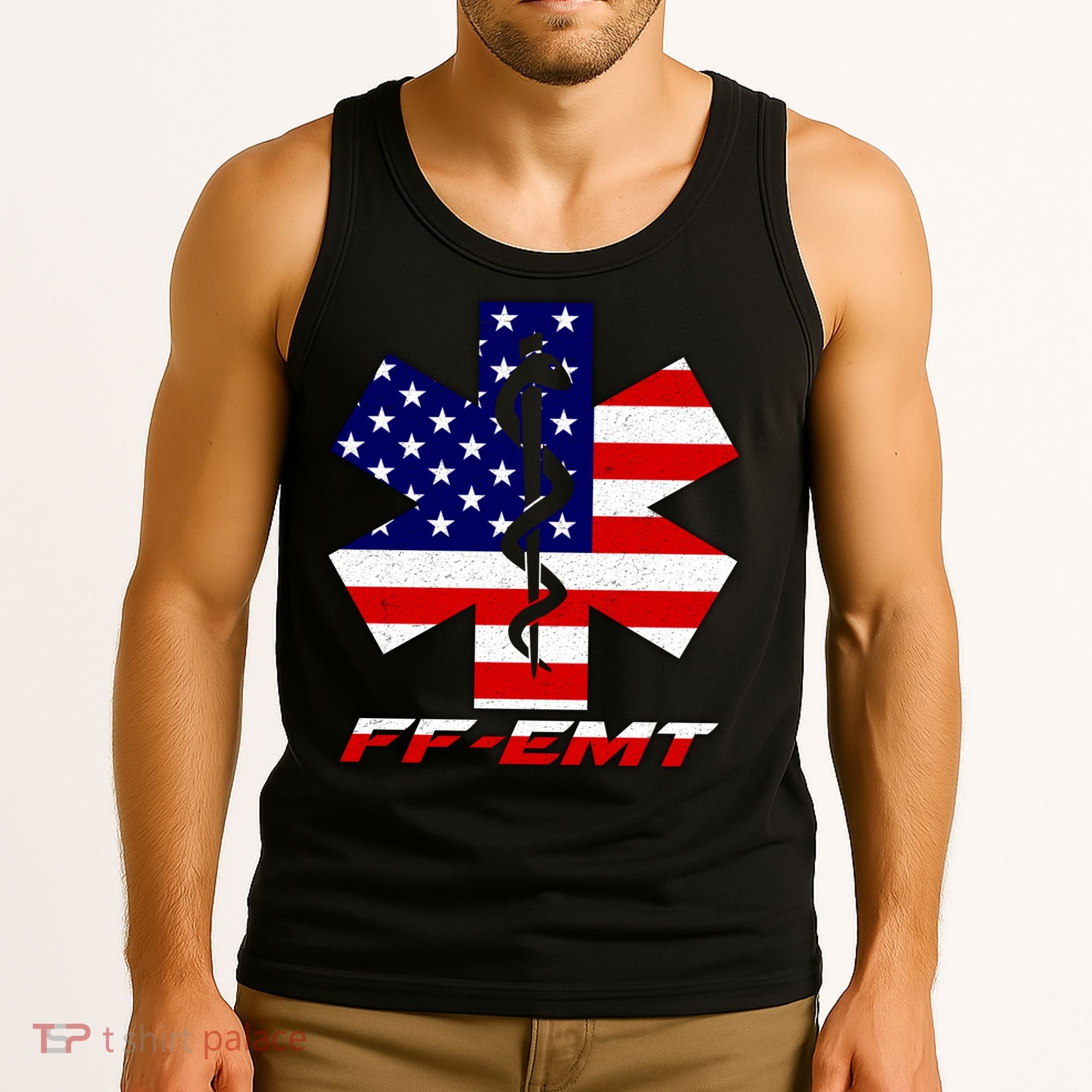 FF-EMT Firefighter Emergency Medical Tech Tank Top