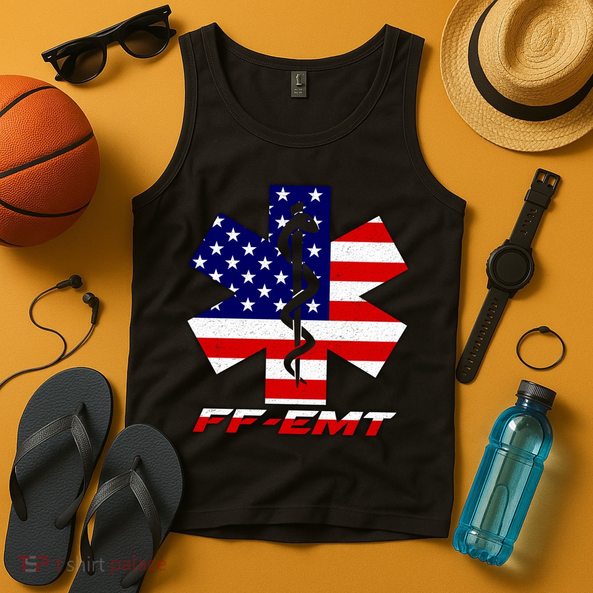 FF-EMT Firefighter Emergency Medical Tech Tank Top