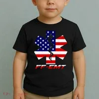 FF-EMT Firefighter Emergency Medical Tech Toddler T-Shirt thumb 2