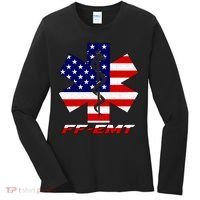 FF-EMT Firefighter Emergency Medical Tech Women's Long Sleeve Shirt thumb 0