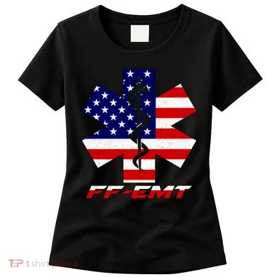 FF-EMT Firefighter Emergency Medical Tech Women's T-Shirt