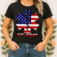 FF-EMT Firefighter Emergency Medical Tech Women's T-Shirt thumb 2