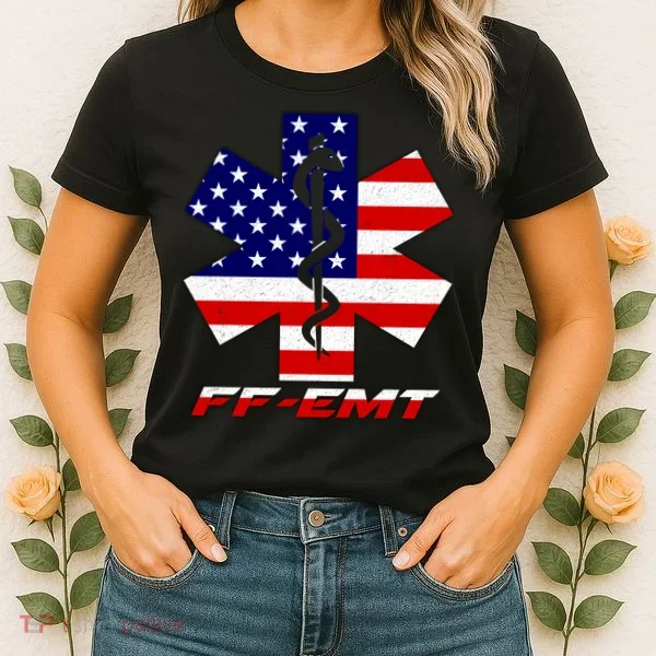 FF-EMT Firefighter Emergency Medical Tech Women's T-Shirt