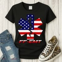 FF-EMT Firefighter Emergency Medical Tech Women's T-Shirt thumb 3
