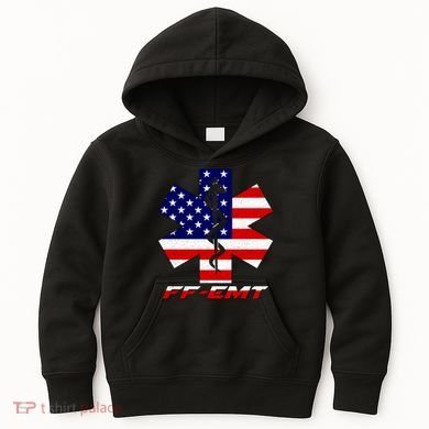 FF-EMT Firefighter Emergency Medical Tech Kids Hoodie