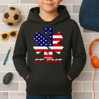 FF-EMT Firefighter Emergency Medical Tech Kids Hoodie thumb 2