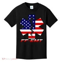 FF-EMT Firefighter Emergency Medical Tech Kids T-Shirt thumb 0