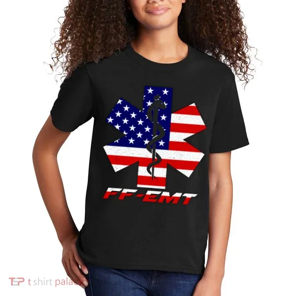 FF-EMT Firefighter Emergency Medical Tech Kids T-Shirt