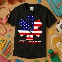 FF-EMT Firefighter Emergency Medical Tech Kids T-Shirt thumb 3