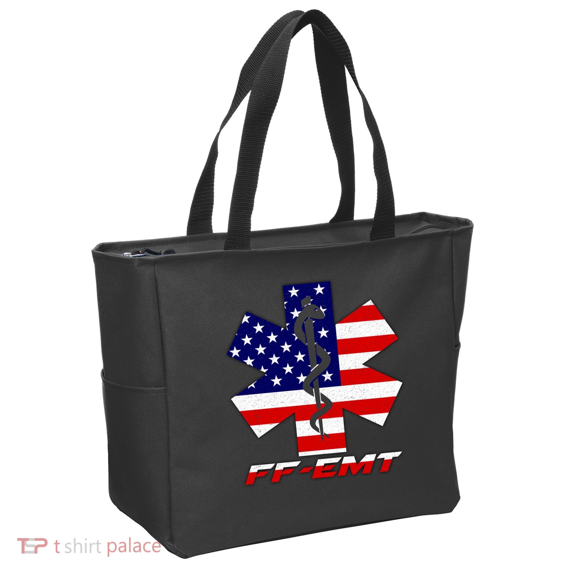FF-EMT Firefighter Emergency Medical Tech Tote Bag