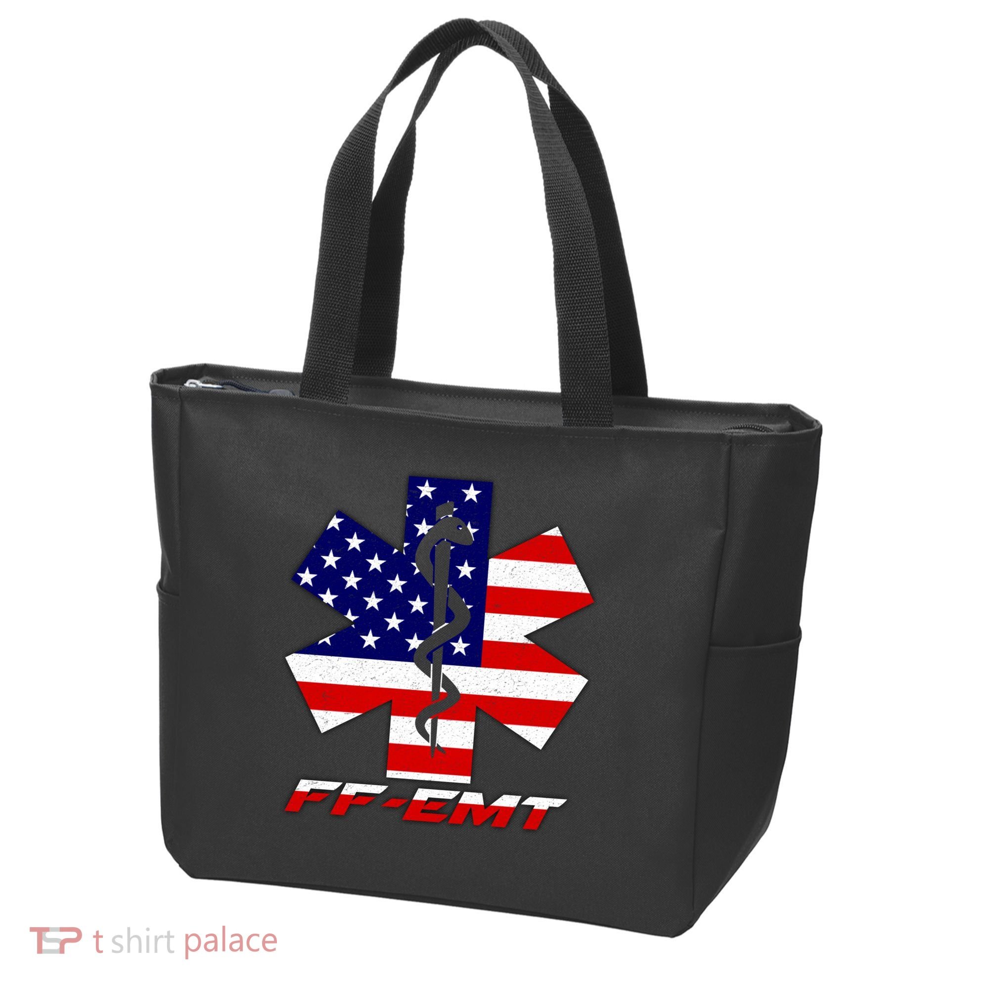 FF-EMT Firefighter Emergency Medical Tech Tote Bag