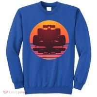 Racing Car Retro Sunset Emblem Sweatshirt thumb 0