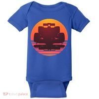 Racing Car Retro Sunset Emblem Baby Bodysuit thumb 0