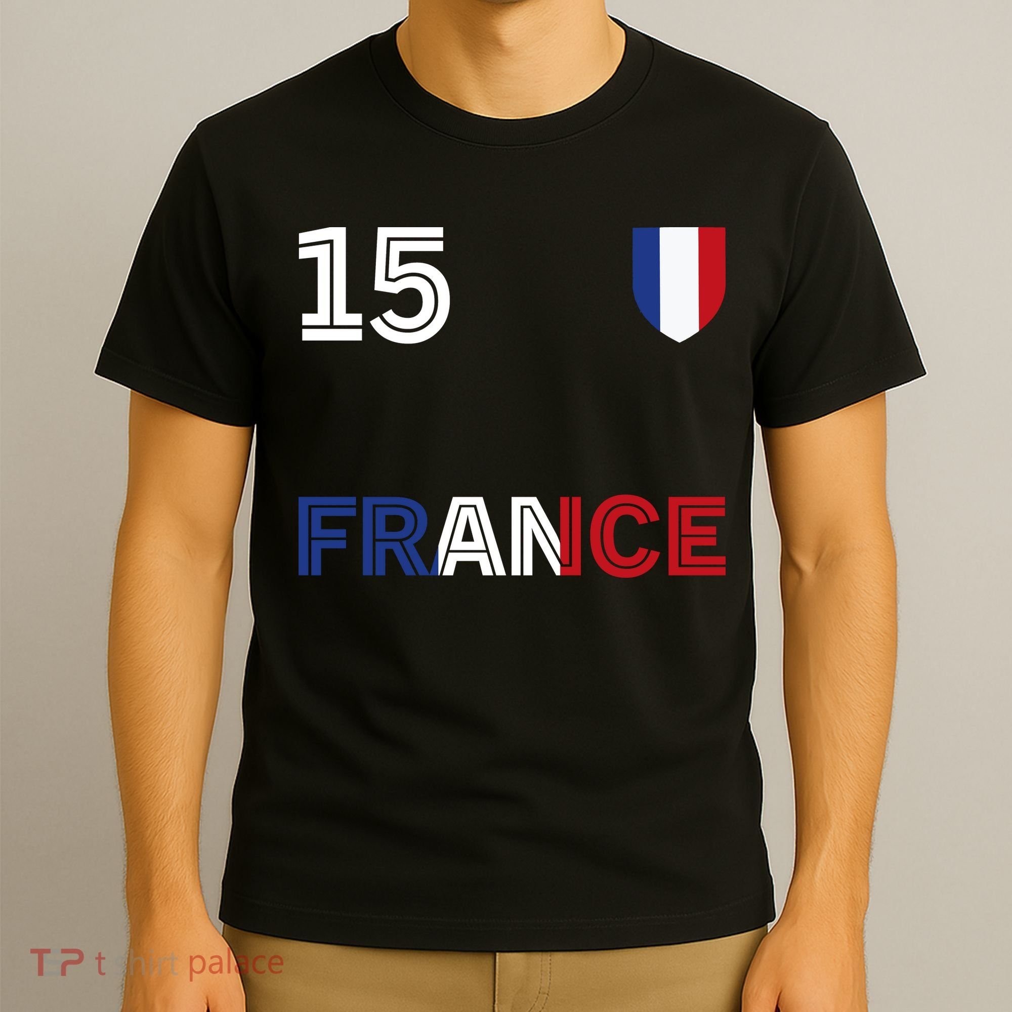 French Football 15 Jersey France Soccer Fan T-Shirt