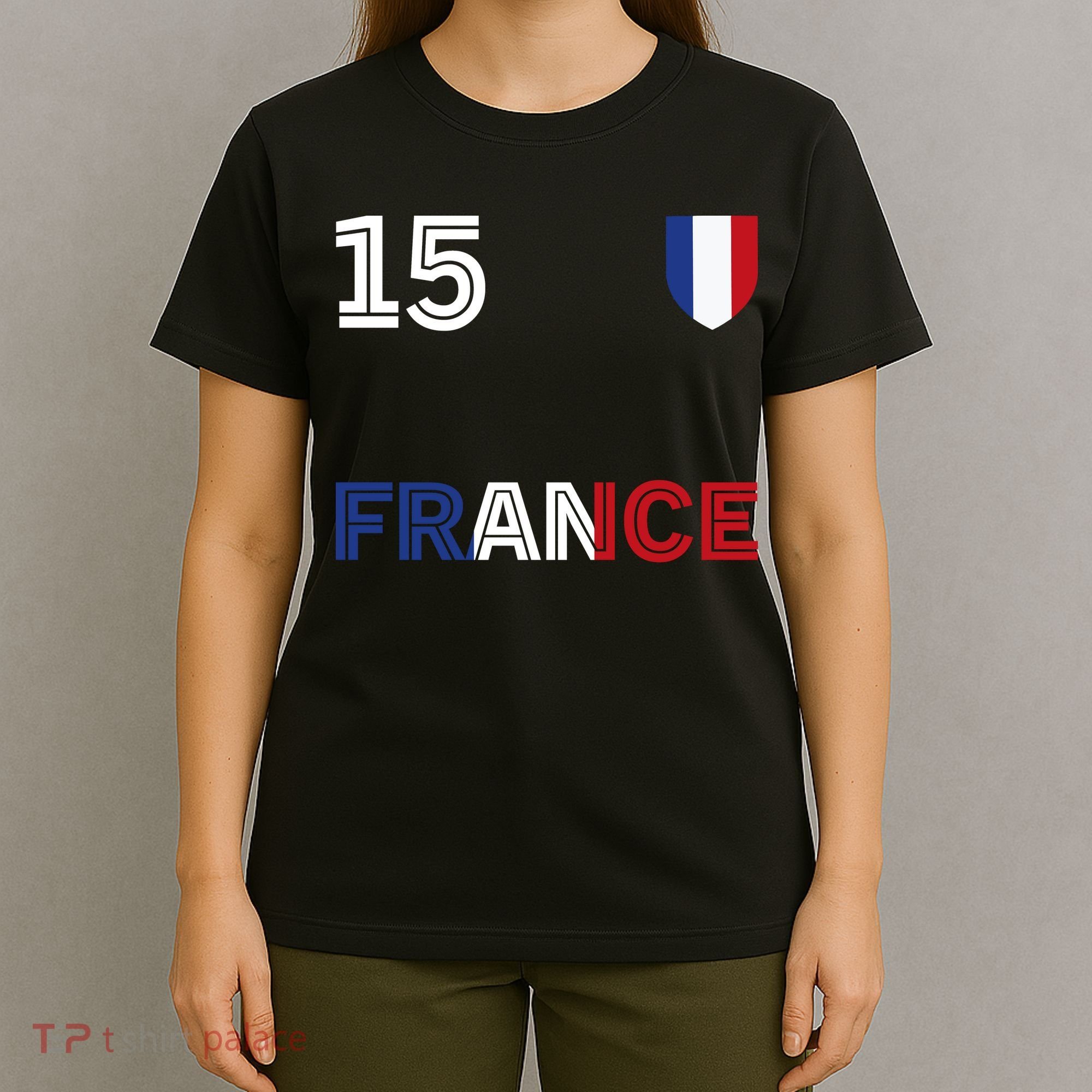 French Football 15 Jersey France Soccer Fan T-Shirt