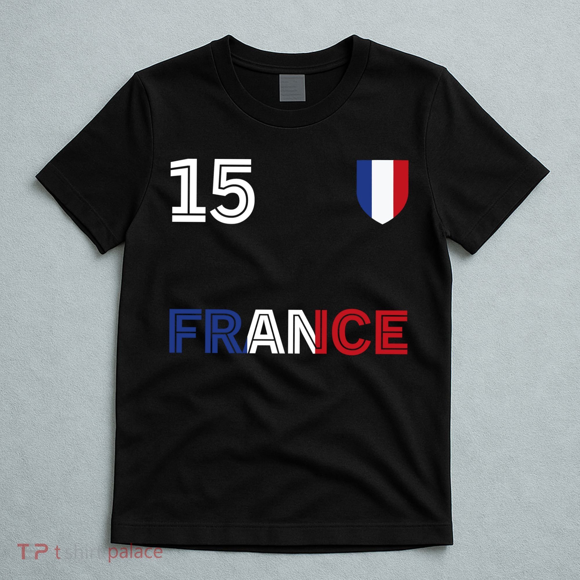 French Football 15 Jersey France Soccer Fan T-Shirt
