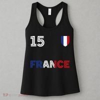 French Football 15 Jersey France Soccer Fan Women's Tank Top thumb 3